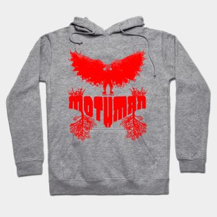 Mothman West Virginia Wing Humanoid Moth Retro Vintage Red Hoodie